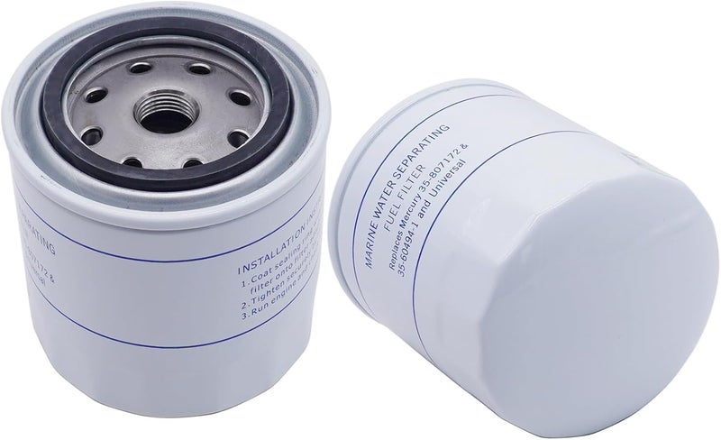 BOLEWIN 35-802893Q01 802893Q01 35-604941 Fuel Water Separating Filter Compatible with Mercury Marine Outboards, MerCruiser Sterndrive and Inboard Engines 2 PCS - Image 2